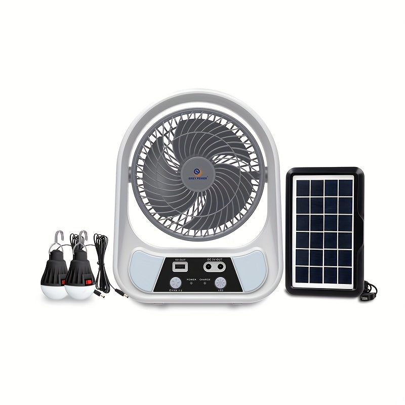 Berklim Breeze Solar-Ventilator – tragbar, solar & wiederaufladbar mit Nachtlicht