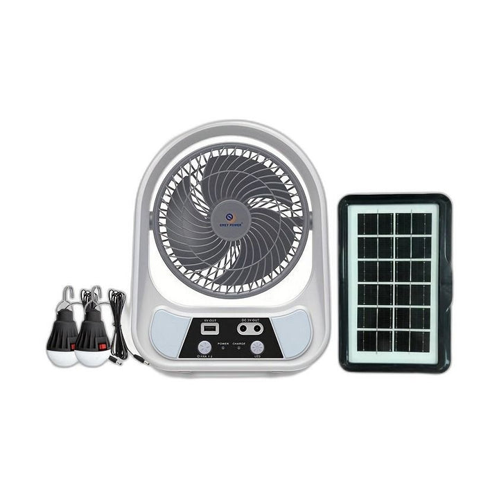 Berklim Breeze Solar-Ventilator – tragbar, solar & wiederaufladbar mit Nachtlicht
