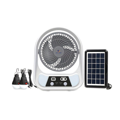 Berklim Breeze Solar-Ventilator – tragbar, solar & wiederaufladbar mit Nachtlicht