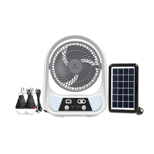 Berklim Breeze Solar-Ventilator – tragbar, solar & wiederaufladbar mit Nachtlicht